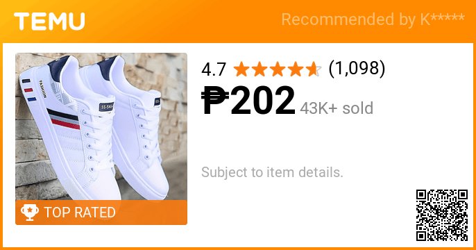 kp281992's tweet photo. [Sneakers] 1 Pair Skate Shoes, Athletic Casual Everyday Match, Fitness Outdoor Soft Sole Lightweight Lace-Up Unisex, 4 Colors Available - Suitable for Indoor, Vacation, Daily Wear/ Discounted Comfortable Shoes
🎉 Coupon price[₱202]
👉 item link: https://t.co/hA5xSYG9Bu https://t.co/2VlBDHdgkq