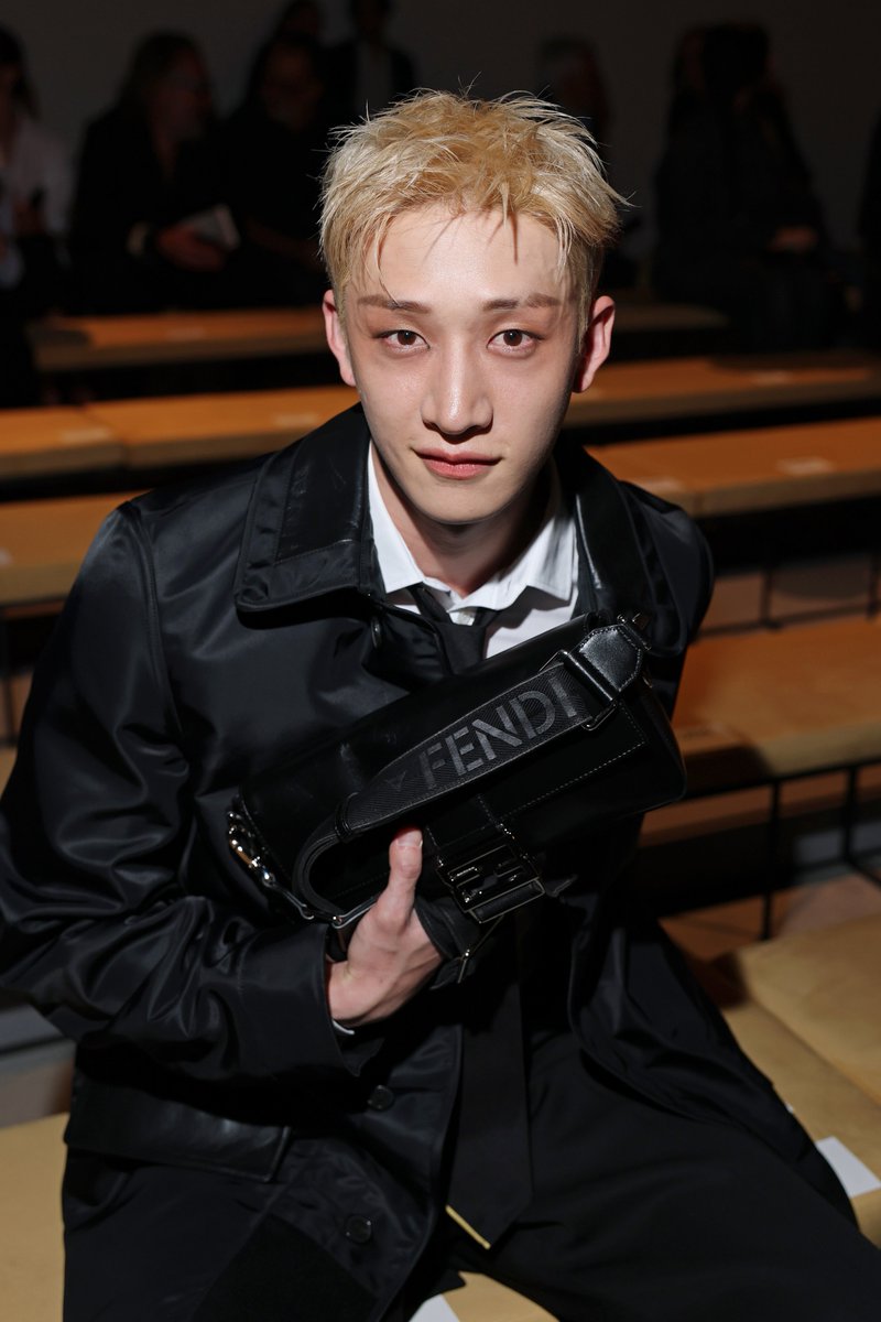 lessencestudios's tweet photo. Fendi brand ambassador Bang Chan in attendance at the Fendi Spring/Summer 2027 show at Milan Fashion Week.

#FendiSS27 #BangChan https://t.co/zyWVCOwXpQ