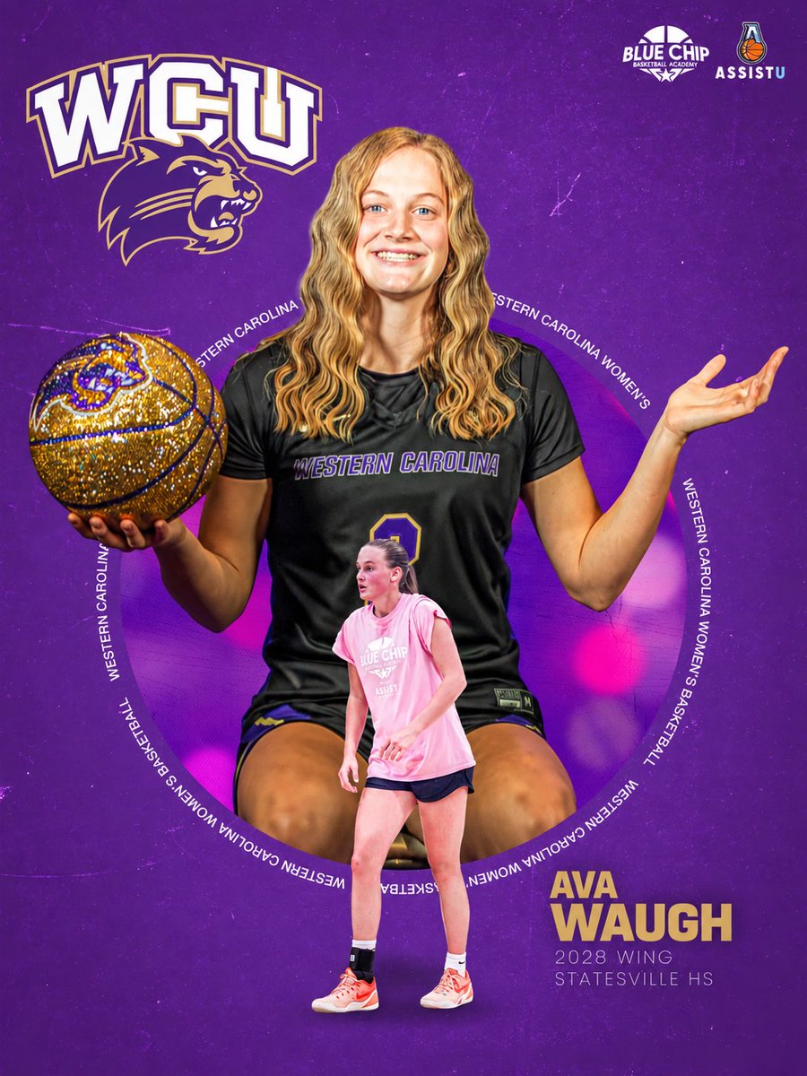BlueChipWBB's tweet photo. Blue Chip —> Next Level💪
Congratulations to Ava Waugh on her commitment to play for Western Carolina!💜⭐️
#Committed #WesternCarolina #BluechipWBB #AssistU https://t.co/lONhRmaK3Q