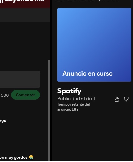 otro_user_2's tweet photo. @SpotifyCares Así de la nada en varios de mis podcast, súper molesto cuando estoy pagando un plan premium. https://t.co/aZM401GzV0