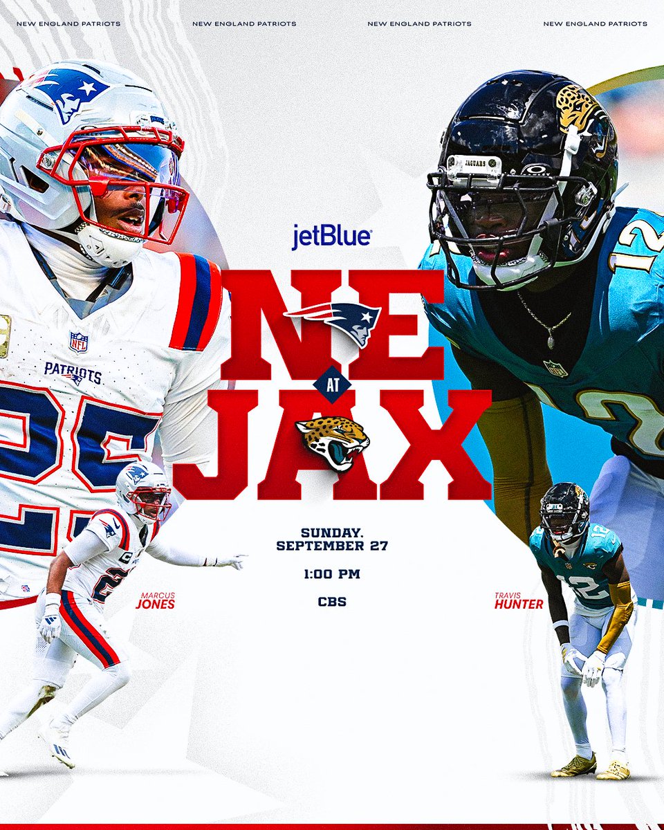 Patriots's tweet photo. Jaguars up next 🙂‍↕️ https://t.co/y7rWn10GFt