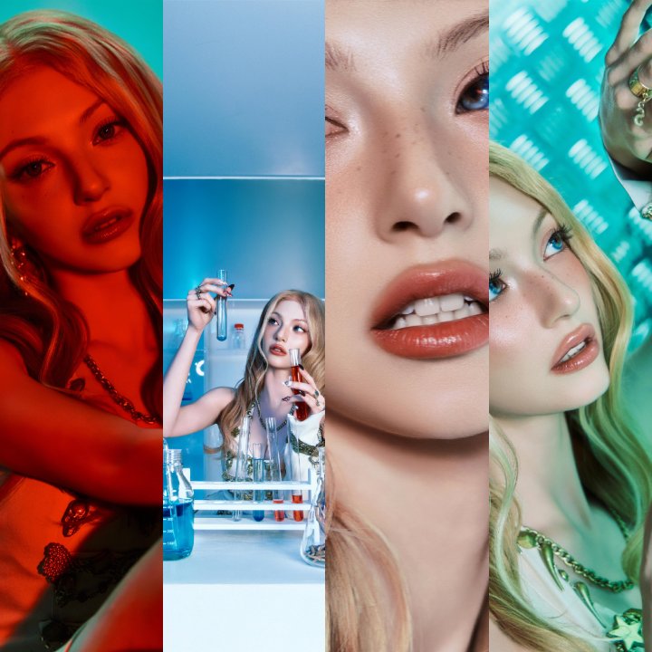 ChaimaC37154's tweet photo. NOVA IN THIS CHEMISTRY CONCEPT??? 🧪🩵 She looks like an actual dream. The blonde hair, baby-blue contacts, and soft pastel colors suit her SO beautifully. I’m completely obsessed with this side of her. 😭✨
#XIN #엑신 #NOVA #ChainReaction #ZZIRIT https://t.co/dwigmcqzhE
