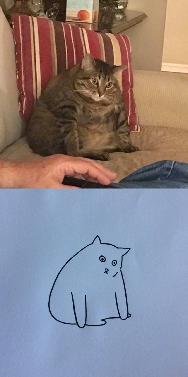 Risnawa71803644's tweet photo. Spent 10 mins trying to print a work report, only to realize I picked up my roommate’s doodle of a cat in a suit.  Total "oops that’s not mine" moment!， https://t.co/w8ogYbARDr