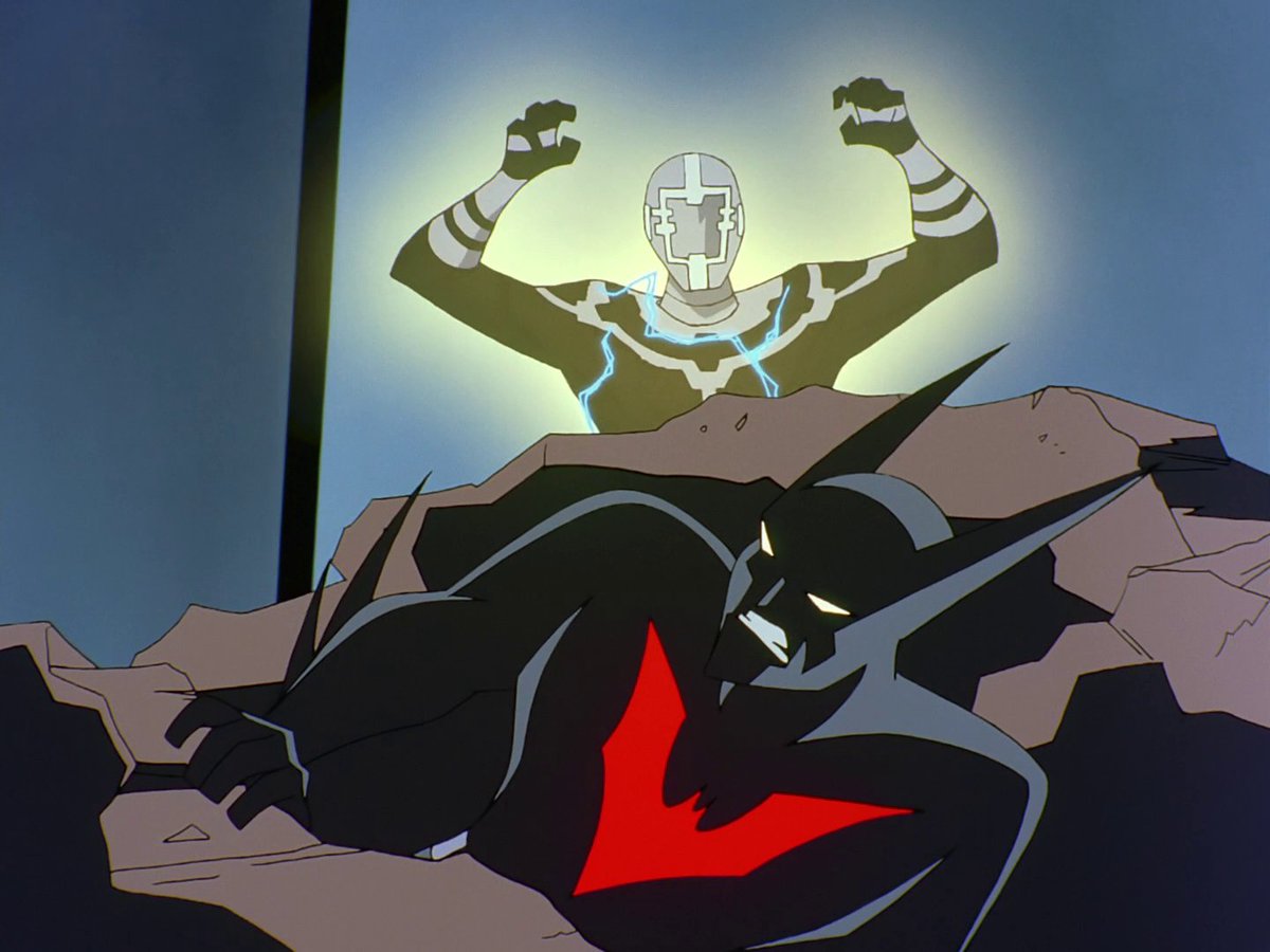 worldsfinest's tweet photo. The Batman Beyond episode "Untouchable" debuted on this day (Sept. 23) in 2000! This third season tale finds Terry McGinnis facing-off against a force field-wearing foe named The Repellar while becoming friends with Julie, a girl with an immune deficiency. #BatmanBeyond #Batman https://t.co/nWlWeD5ULd