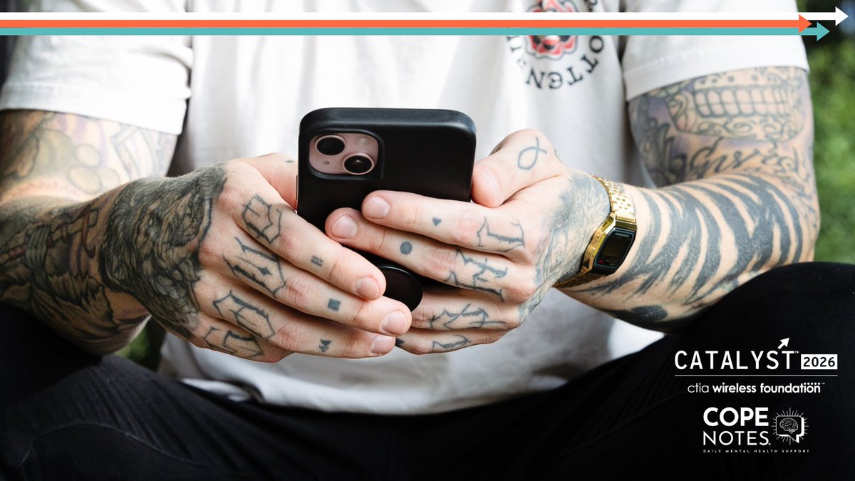 WirelessFdn's tweet photo. Our #Catalyst2026 Winner @copenotes is an SMS platform that sends daily text-messages to improve youth and adult mental health. Learn more about this year’s Catalyst winners: https://t.co/6p9SDo9xPf https://t.co/0z2tZvxRtl