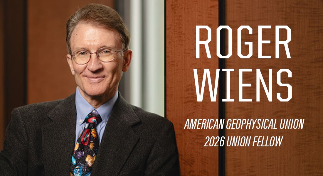 PurdueEAPS's tweet photo. Congratulations to Roger Wiens, of @PurdueEAPS, for being named a 2026 American Geophysical Union Union Fellow!  #boilerup https://t.co/dosEEF5owN https://t.co/gfEsKelklG
