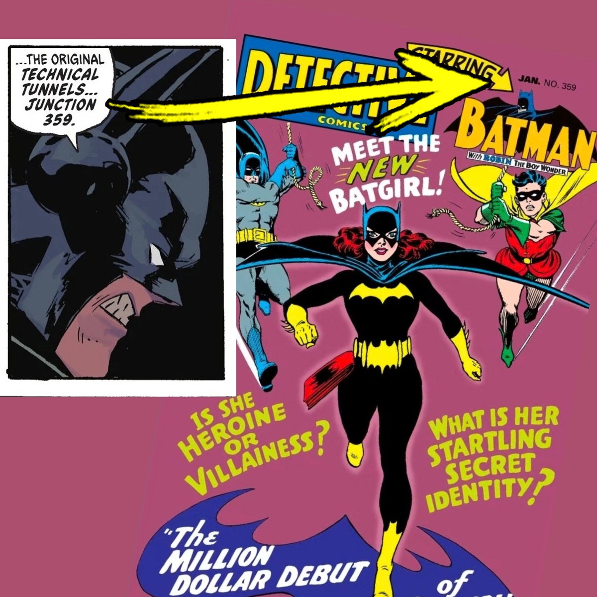 batcavebr's tweet photo. O "endereço" que o Batman passa para Bárbara em Absolue Batman 24 é uma referência a Detective Comics 359, a primeira aparição da Batgirl. https://t.co/rtnX8VAS6J