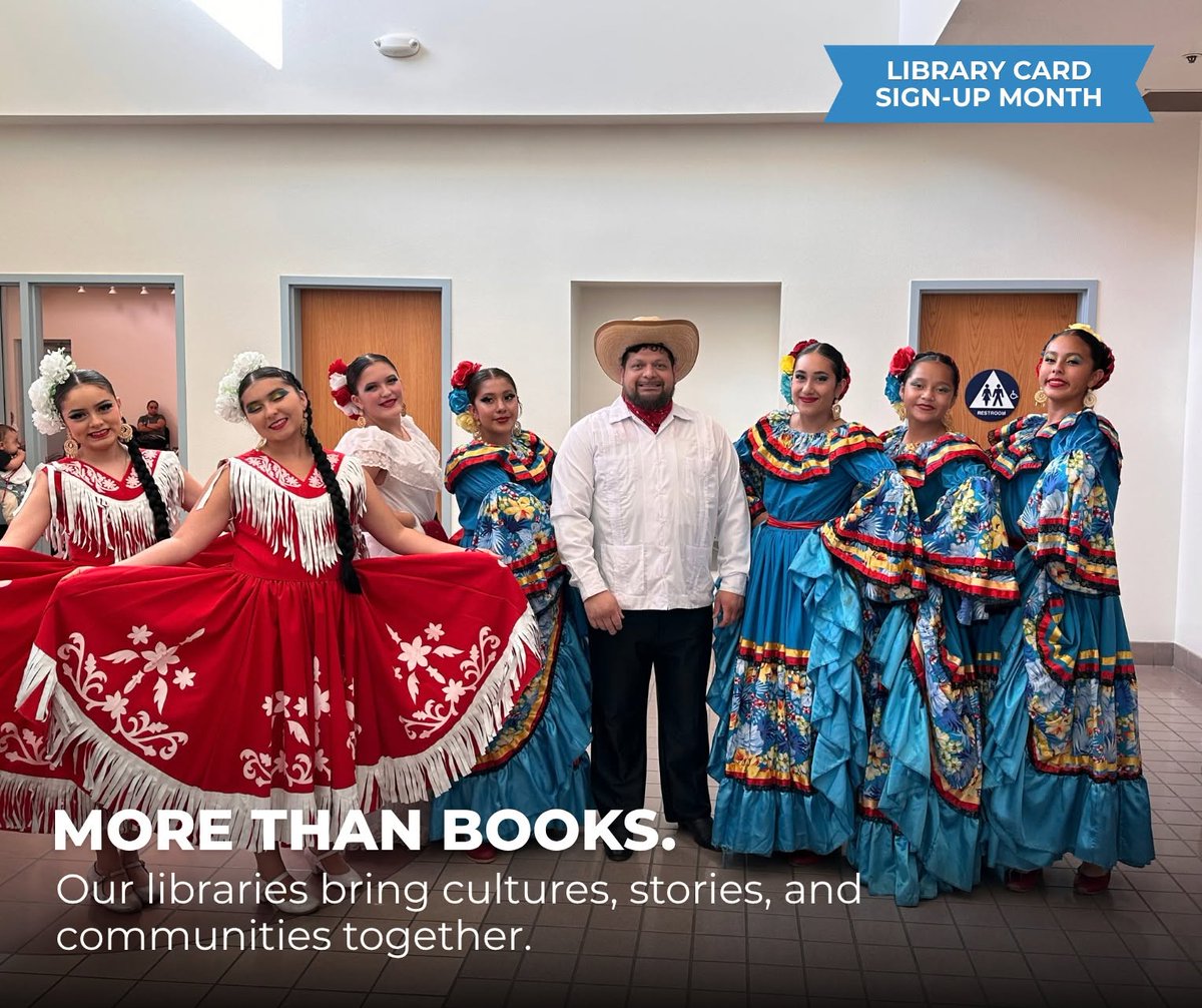SSJCPL's tweet photo. In celebration of Hispanic Heritage Month, Maya Angelou Library welcomed Baile Folklórico Raíces Mexicanas for a beautiful performance celebrating Mexican culture and traditions!

A big thank you to these wonderful dancers for sharing their talents with us https://t.co/nxG0590bG8