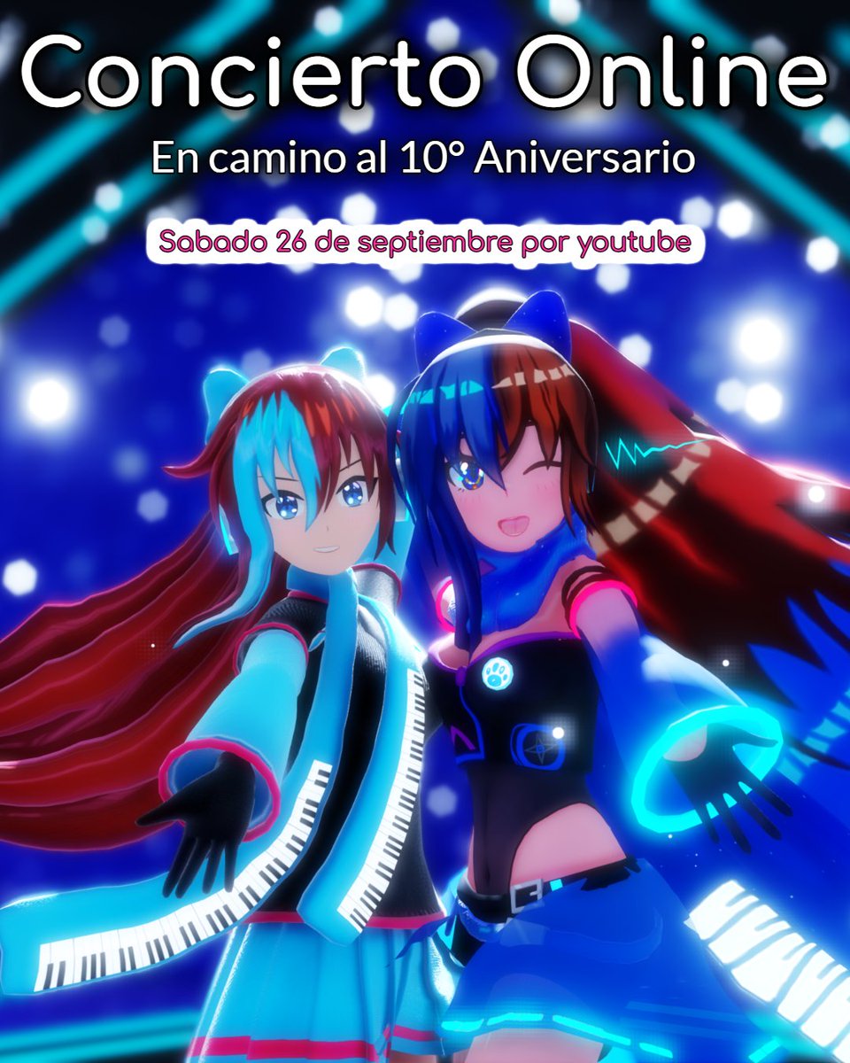 AitzuA's tweet photo. ¡¡¡ESTE SABADO TENEMOS UN STREAM ESPECIAL!!!
Espero que puedan acompañarme, este es un pequeño calentamiento para el aniversario
#Vtuberㅤ #utau #aitzu #vocaloid https://t.co/TLujYH0k1f
