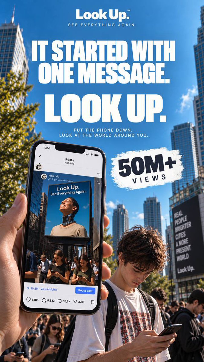LookUp_official's tweet photo. LOOK UP is a generational revolution

Backed by top AI creators and public figures like Norman Reedus, the hype is real.

Join the movement on Instagram (link in comments) https://t.co/2KrUBY3R0G