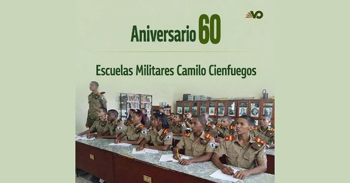 MEP_CUBA's tweet photo. Las Escuelas Militares Camilo Cienfuegos celebran hoy 6 décadas de fundadas, instituciones que constituyen cantera fundamental de las FAR y símbolo de continuidad histórica. Felicidades a todos los camilitos del país, y a los egresados por su aporte a la #Patria.#CubaEstáFirme https://t.co/CKNvAvOdzJ
