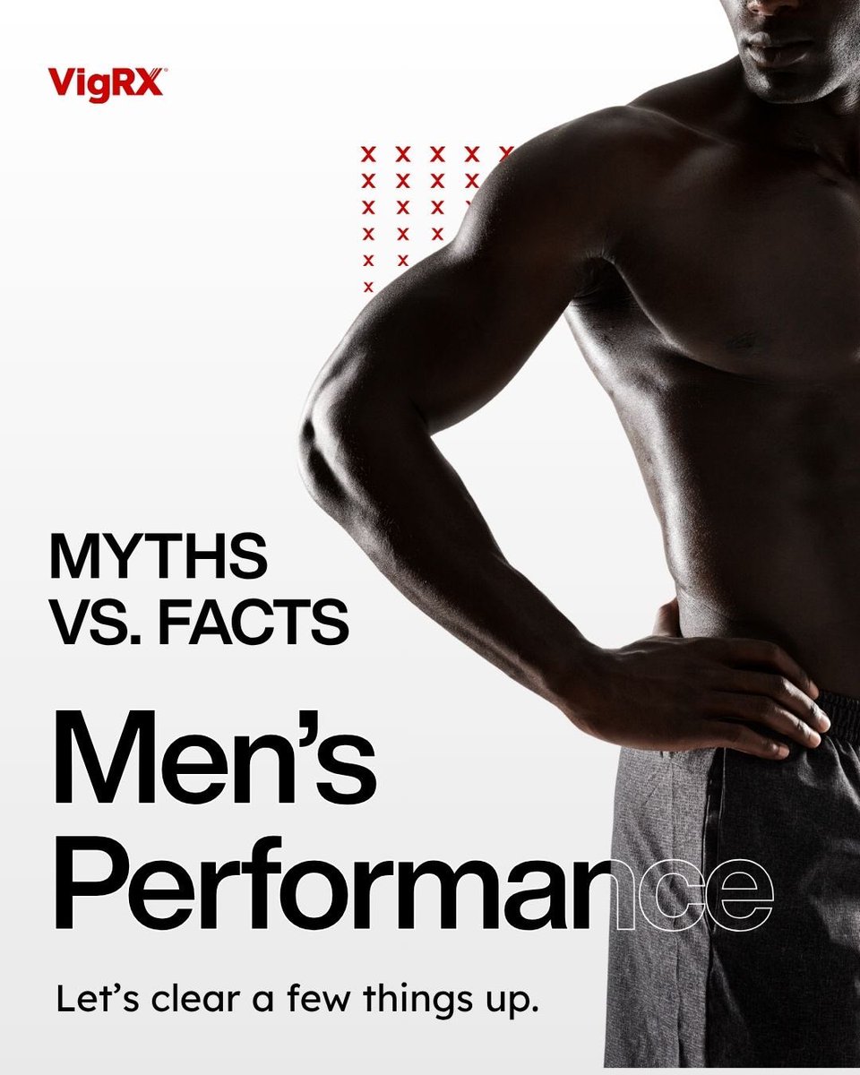 TryVigRX's tweet photo. Men’s performance isn’t as simple as “you’re getting older.” 👀
Stress. Sleep. Circulation. Hormones. Overall health.

The right support doesn’t always work overnight. Some products, like VigRX Plus, are designed for consistent daily use.

#VigRX #MensHealth #MensWellness #Men https://t.co/FXZLe30juu