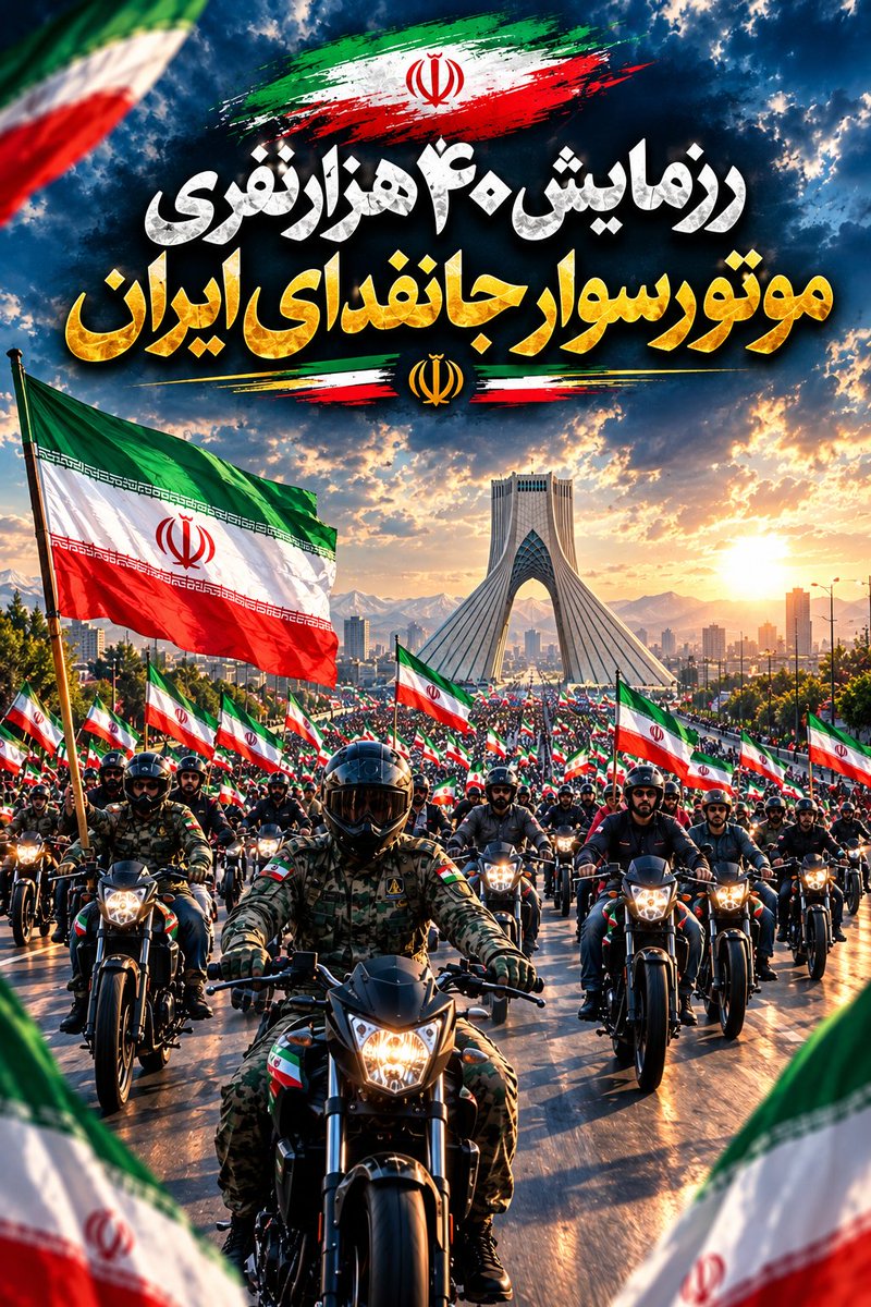 asaye_eisa's tweet photo. از تمامی شما مردم سر بلند ایران دعوت‌ می گردد 
#رزمایش_40هزار_موتورسوار_جانفدا https://t.co/oIi8wm3K7Q