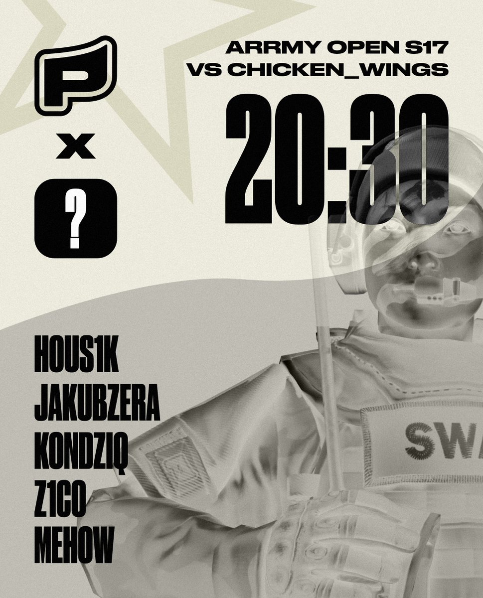 przejazdcs's tweet photo. Dziś gramy nasz debiutancki mecz w rozgrywkach ARRMY OPEN S17! ⚔️

🆚 CHICKEN_WINGS
🕗 20:30
👥 Lineup: @hous1k , Jakubzera , @KondziQxDxP , @z1co666 , @MeHowcss 

Trzymajcie kciuki za udany start! 👊

Partnerzy: @PODZIEMIECS2  
#przejazd #polskics #arrmy #cs2 #matchday https://t.co/japQOeHyBZ