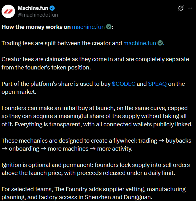 Bizonaci's tweet photo. @lsdjun @machinedotfun Looks like their coins are already live? solana:69LjZUUzxj3Cb3Fxeo1X4QpYEQTboApkhXTysPpbpump AND solana:PEAQjk7SRS6rXHVFFmpRr7zrC4g5ZuEebpwTxvaLr3b https://t.co/iIQhrtfRpf