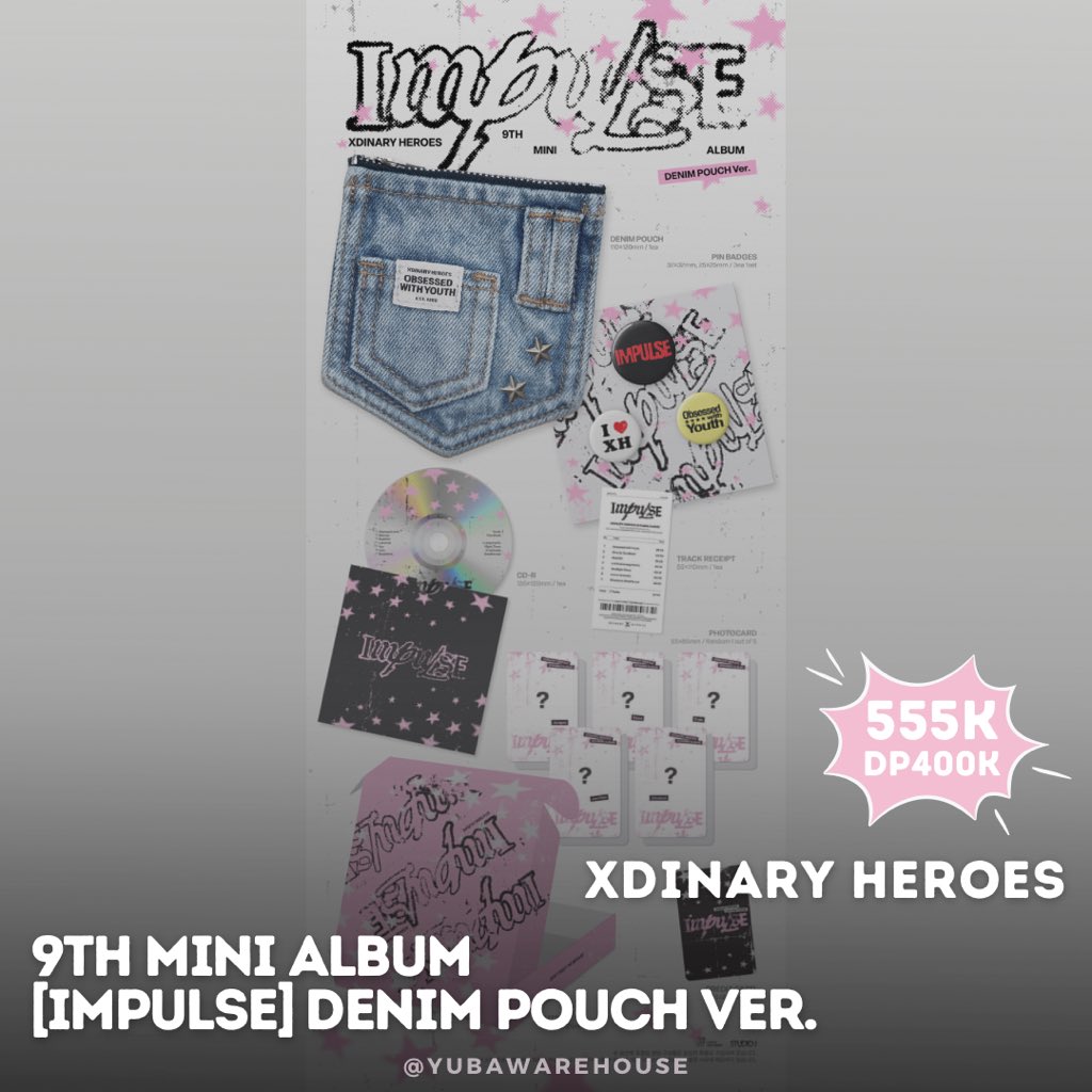 yubawarehouse's tweet photo. Open PO

XDINARY HEROES - [IMPULSE] Denim Pouch Ver.

Order di bio/dm. Bisa full payment &amp; cicil. 

Bersih INA✅
Shopee✅
Jakarta Selatan📍 https://t.co/NPwaCNbdhv
