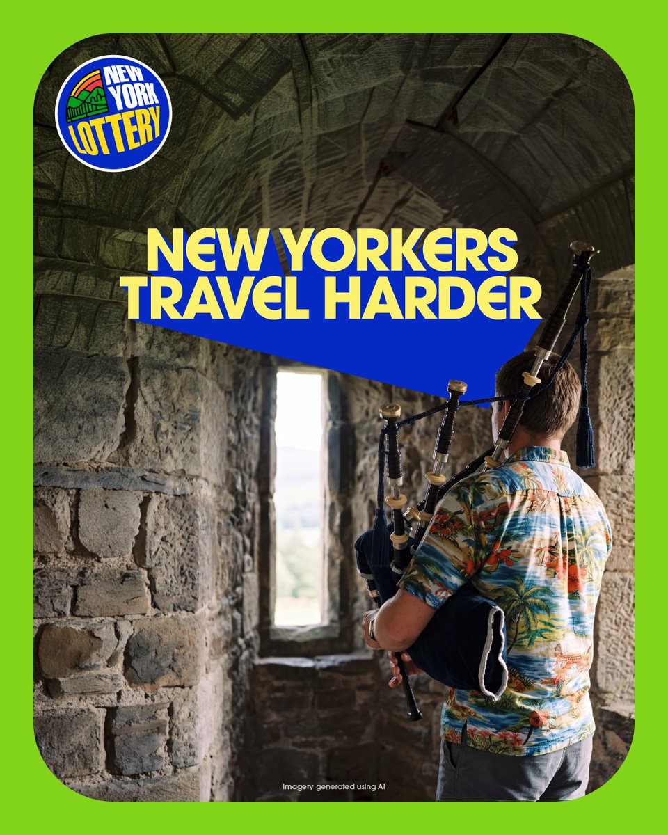 newyorklottery's tweet photo. Scan an eligible lottery ticket on the New York Lottery app and enter for a chance to win the trip of your wildest dreams, planned by you and a professional travel planner. https://t.co/PRYSrYEGEh

#newyorklottery #pleaseplayresponsibly https://t.co/leNMzeAZJX