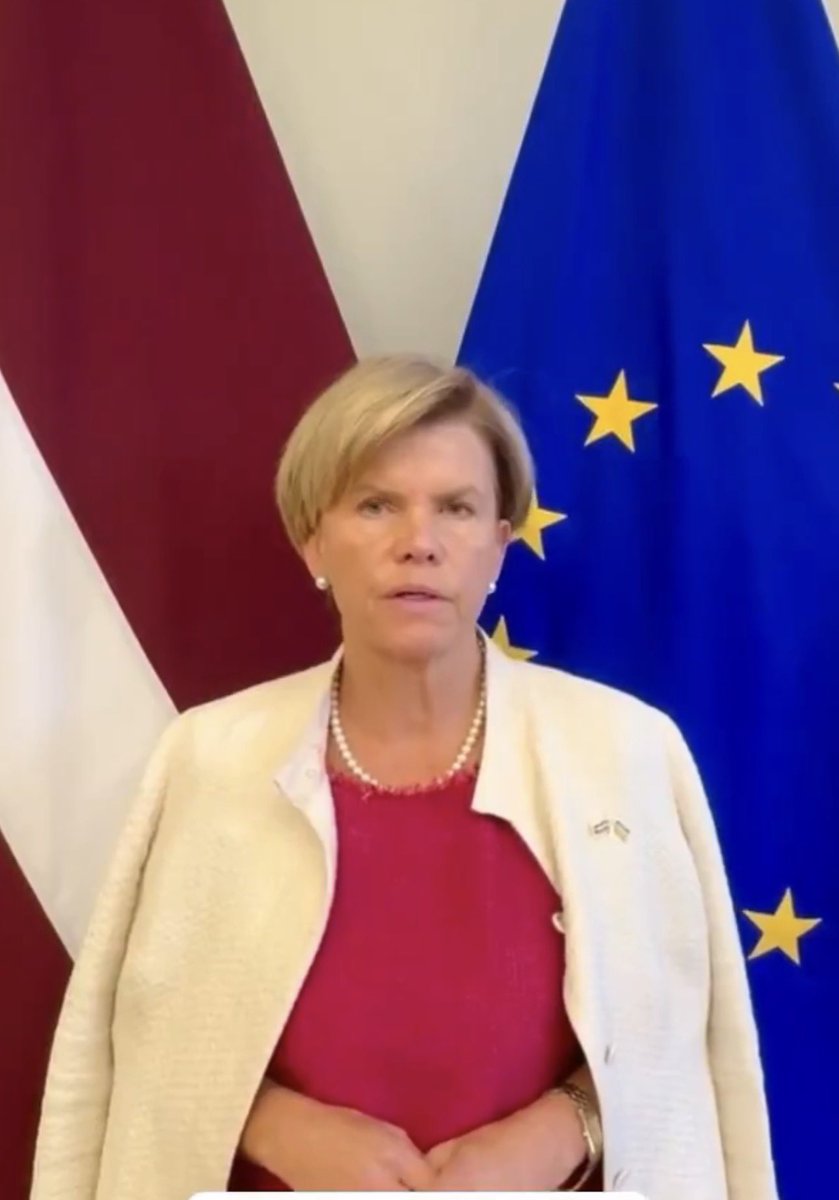 SergiyKyslytsya's tweet photo. Minister @Braze_Baiba fought until the very last moment against the malicious idea to delist Usmanov and Fridman. I wished all EU minsters were as strong as the Latvian minister was during this absolutely disgraceful drama  in Brussels. Thank you @Braze_Baiba https://t.co/k1zz3VXgTU
