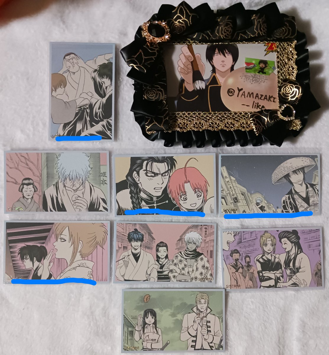 YAMAZAKI__like's tweet photo. 【交換/譲渡】銀魂 メモリアルコレクション 第一弾

<譲>近藤 土方 沖田 ミツバ 銀時 お登勢 次郎長 辰五郎 神晃 神威 高杉 月詠 日輪 信女 異三郎

<求>同異種 山崎 >>>> 定価 (+送料)

青線のものは、迷子防止のために無記載含む方優先となります💦
検索からのお声掛け、京都市内手渡し、郵送🙆 https://t.co/RRVHS4FOST