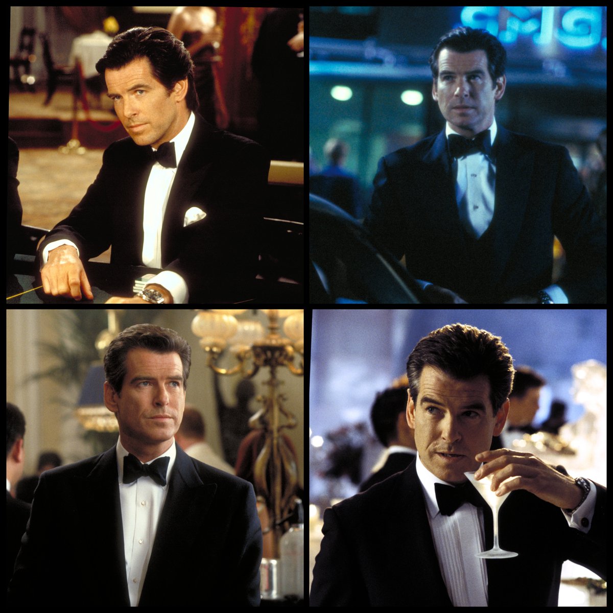 007's tweet photo. Brosnan as Bond 🤝 Black tie. https://t.co/FhPd7UYHWC