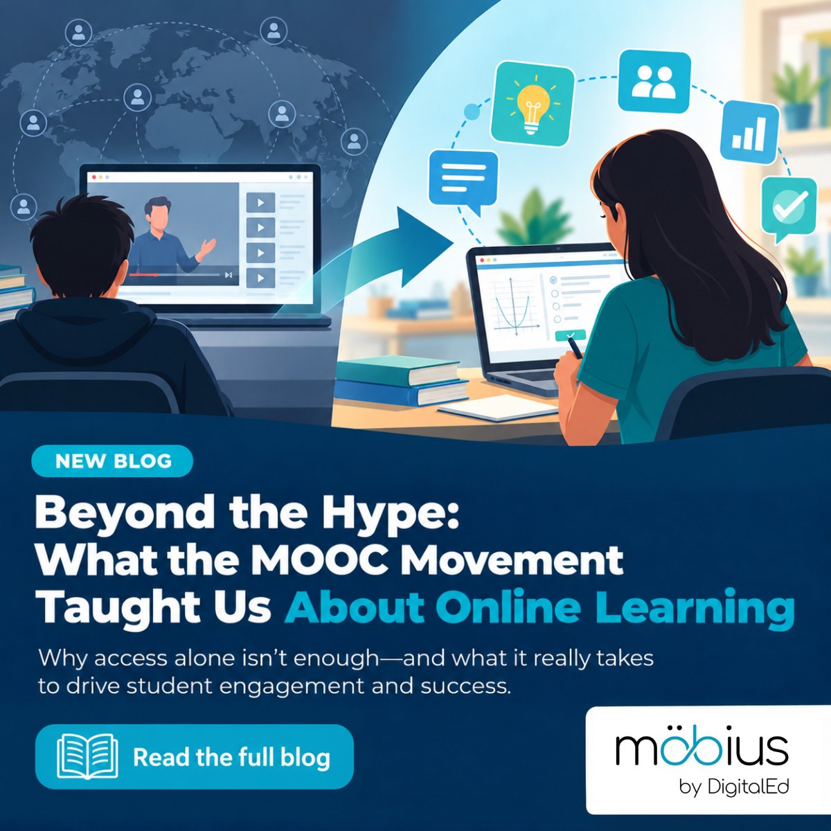 DigitalEd's tweet photo. MOOCs proved that access isn’t the same as engagement.

Effective online learning needs active practice, meaningful feedback, structure, and opportunities to build confidence, not just videos and quizzes.

https://t.co/6JpyD7VtSi

#OnlineLearning #HigherEd #ActiveLearning https://t.co/QsDb3po6PL