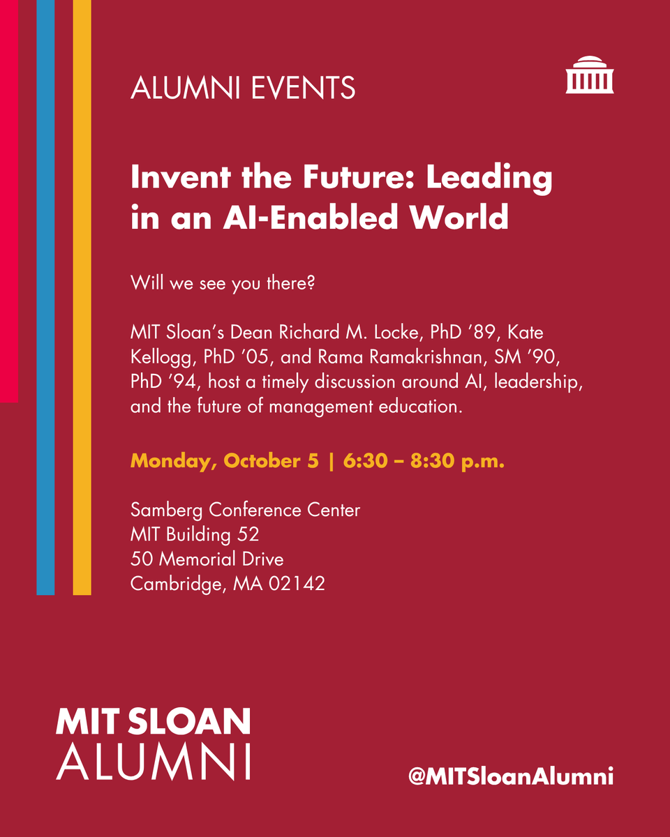 MITSloanAlumni tweet picture