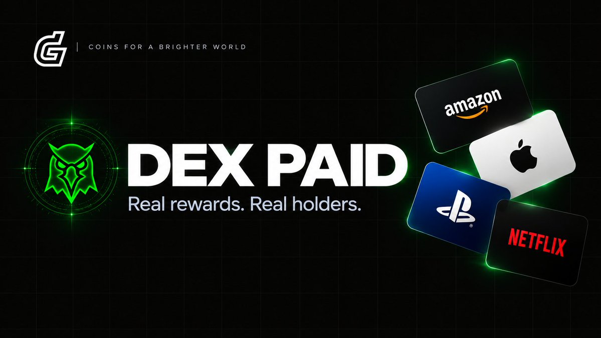 UseGiftdotfun's tweet photo. Dexscreener has been paid. 

Convert $Gift for real-world gift cards which you can use anywhere in the world at anytime. https://t.co/MEBQeM3mfj