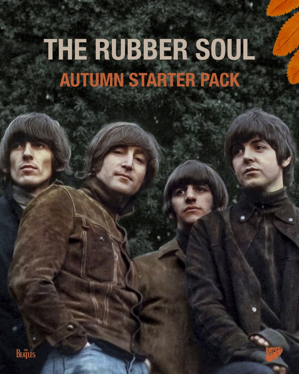 thebeatles's tweet photo. This bird has flown straight into autumn 🧡🤎 Pre-order the Rubber Soul collection now at https://t.co/X3qqvEWtSN https://t.co/efbVNNxG1G