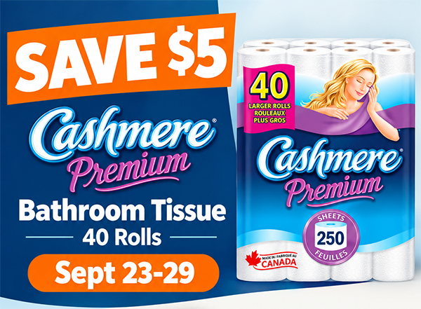 BrantBasics's tweet photo. 🧻 SAVE $5 — Cashmere Premium Bathroom Tissue
🛒 https://t.co/jroYOIjp7r

Get Cashmere Premium Bathroom Tissue – 40 Rolls and SAVE $5 for a limited time.
📅 September 23–29
🇨🇦 Made in Canada

#Cashmere #BathroomTissue #CanadianMade #Savings https://t.co/mAosaCNaHQ