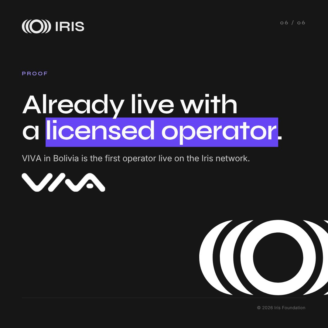 BuildOnIris's tweet photo. Iris is the financial network built for telecom operators.

The basic idea is simple: operators already own valuable infrastructure, customer relationships, billing, identity, and distribution.

Iris gives them new ways to earn from the network they built. https://t.co/ij9K4T8vJ2