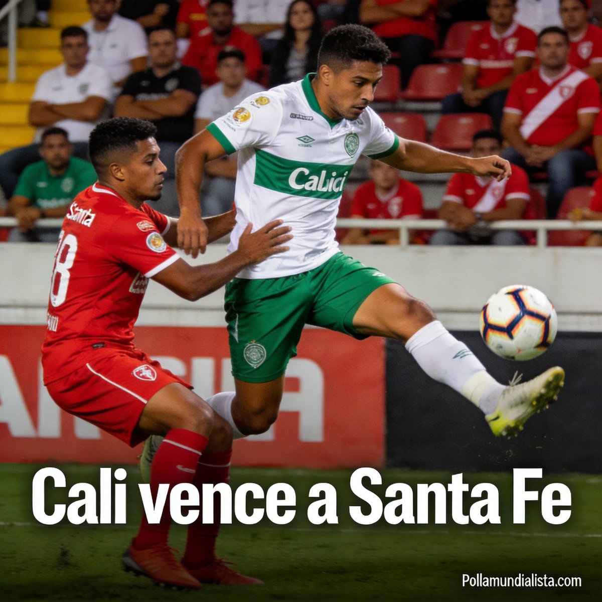 pollamundialist's tweet photo. Deportivo Cali gana en El Campín y sube en la tabla de la Liga BetPlay 2026. ¿Podrán mantener el ritmo los verdiblancos para pelear más arriba? #LigaBetPlay #FutbolColombiano https://t.co/SJJyU9Jyff