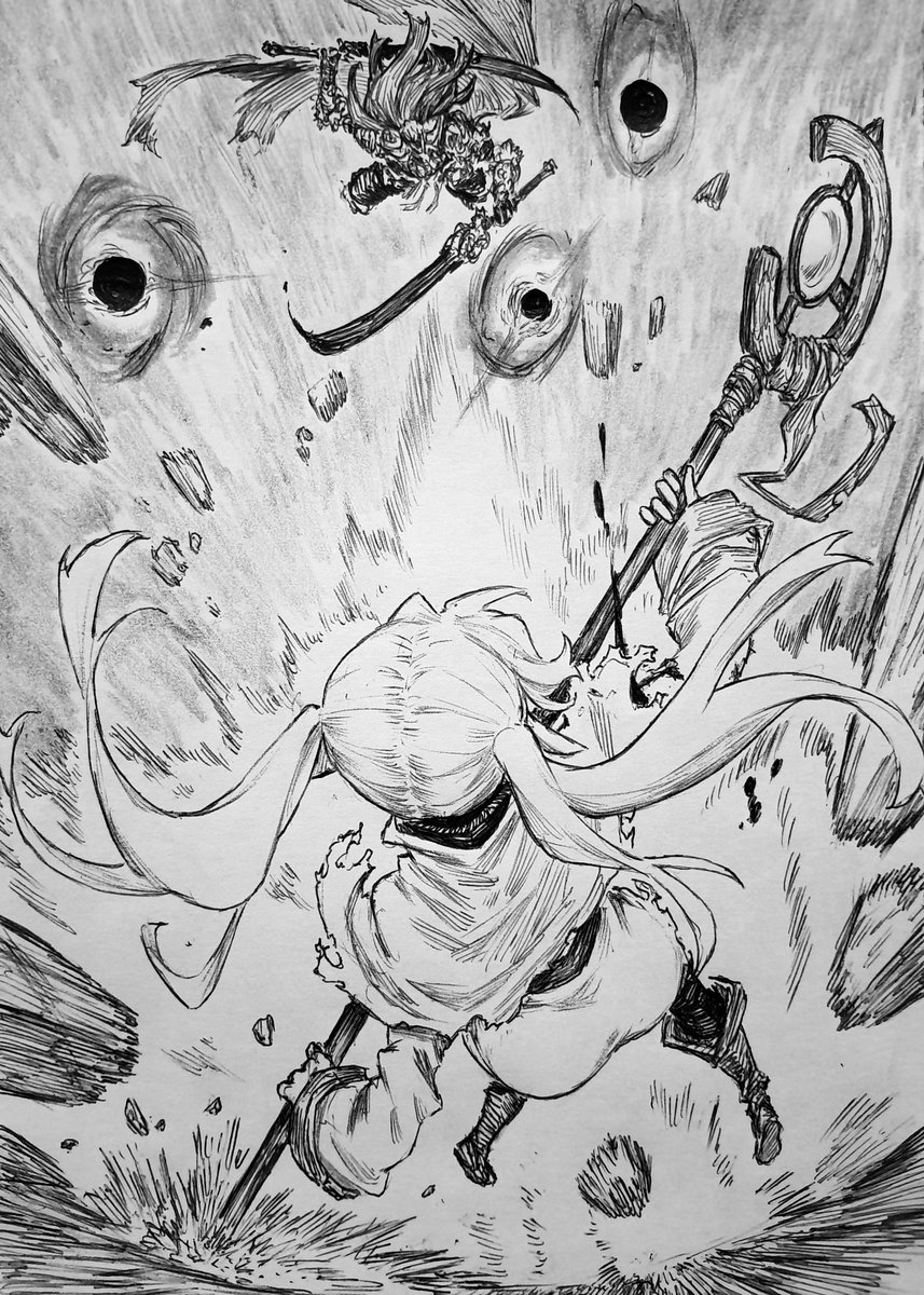Starbind_S's tweet photo. Ms Frieren Fight ANYONE else 💀 https://t.co/7oiPzw0KO4