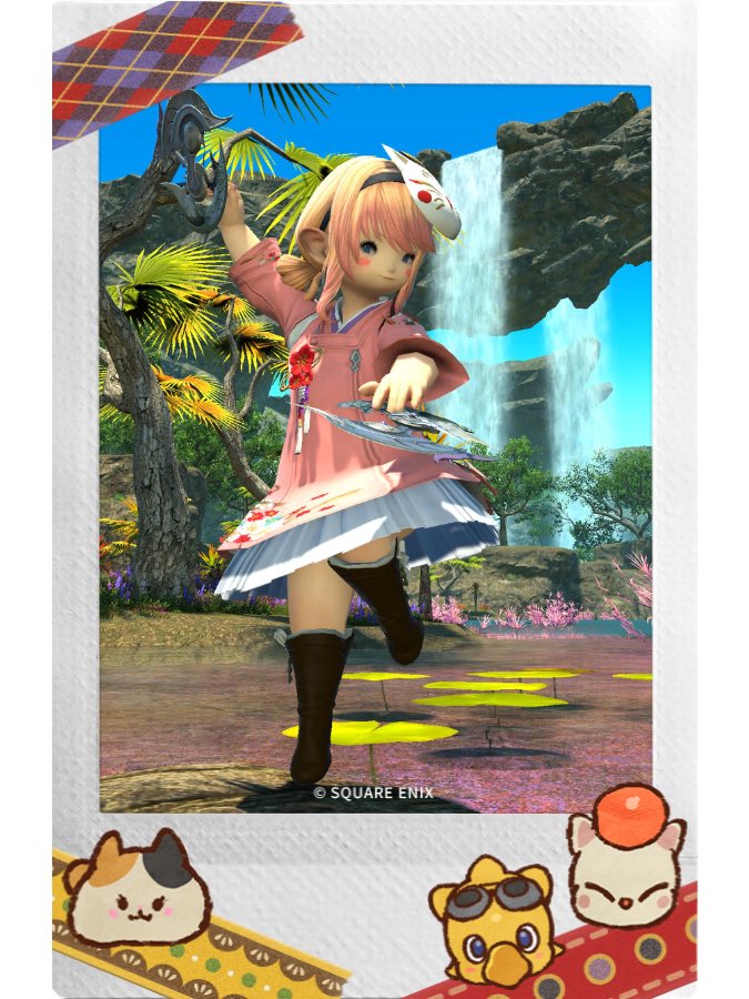 dermadius's tweet photo. 【踊り子と大瀑布】

#FFXIV_instax_2026 #FFXIV #FF14 #instax @instax_campaign
https://t.co/MRkfic5kIS https://t.co/YvGNdtc0lA