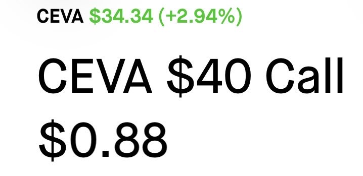 vulturetrades's tweet photo. OMG $CEVA UP 120% I TOLD YOU 🔥

0.40 to 0.88 https://t.co/qPCZ2ySvCr