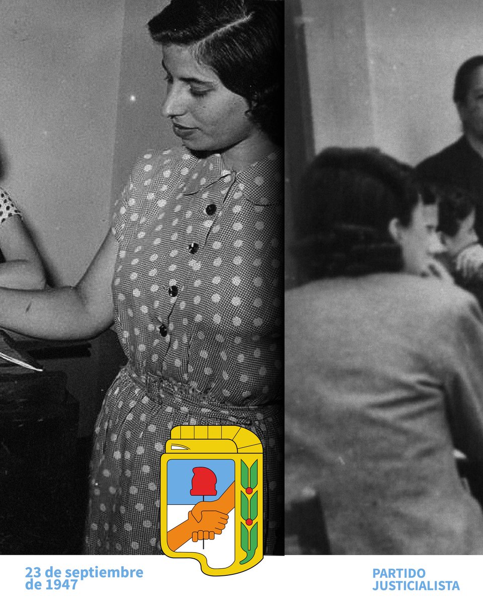 p_justicialista's tweet photo. El día en que el peronismo hizo realidad el voto universal en la Argentina.

El 23 de septiembre de 1947, Juan Domingo Perón promulgó la Ley 13.010, que reconoció los derechos políticos de las mujeres argentinas. 
Décadas de lucha de las mujeres y el impulso decisivo de Evita hicieron posible esta conquista histórica. 🇦🇷