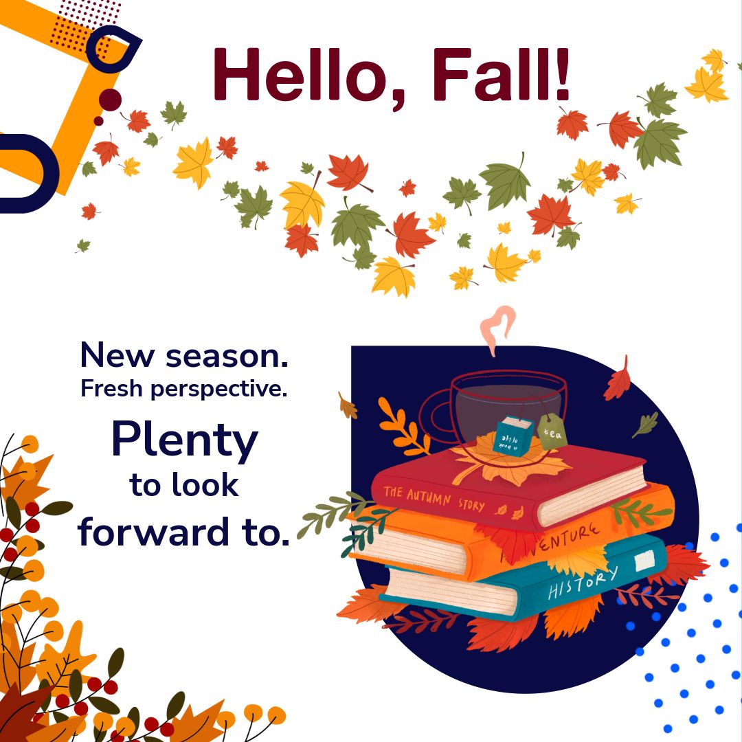 Ellumen's tweet photo. The calendar says fall, and we’re ready for it. Cooler mornings. Changing leaves. Football weekends. Fall hikes. Pumpkin everything.

What’s your favorite part of the season? 🍁

#FirstDayOfFall #HelloFall #TeamEllumen https://t.co/cK1o4obpIa