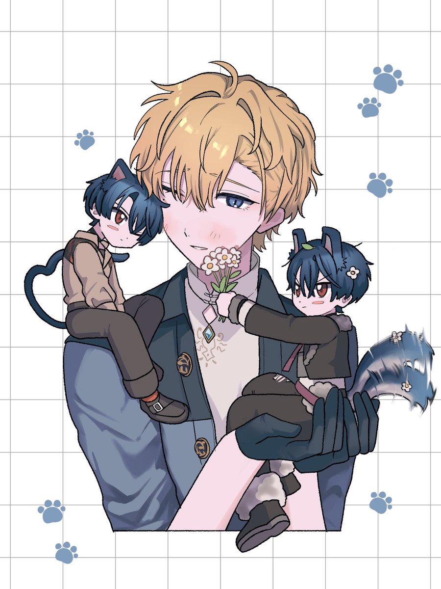 sksk99k1's tweet photo. イベスト未読なので猫系も犬系もいけるの凄いなぁという気持ち絵（シノヒス） https://t.co/3DDOhb6d75