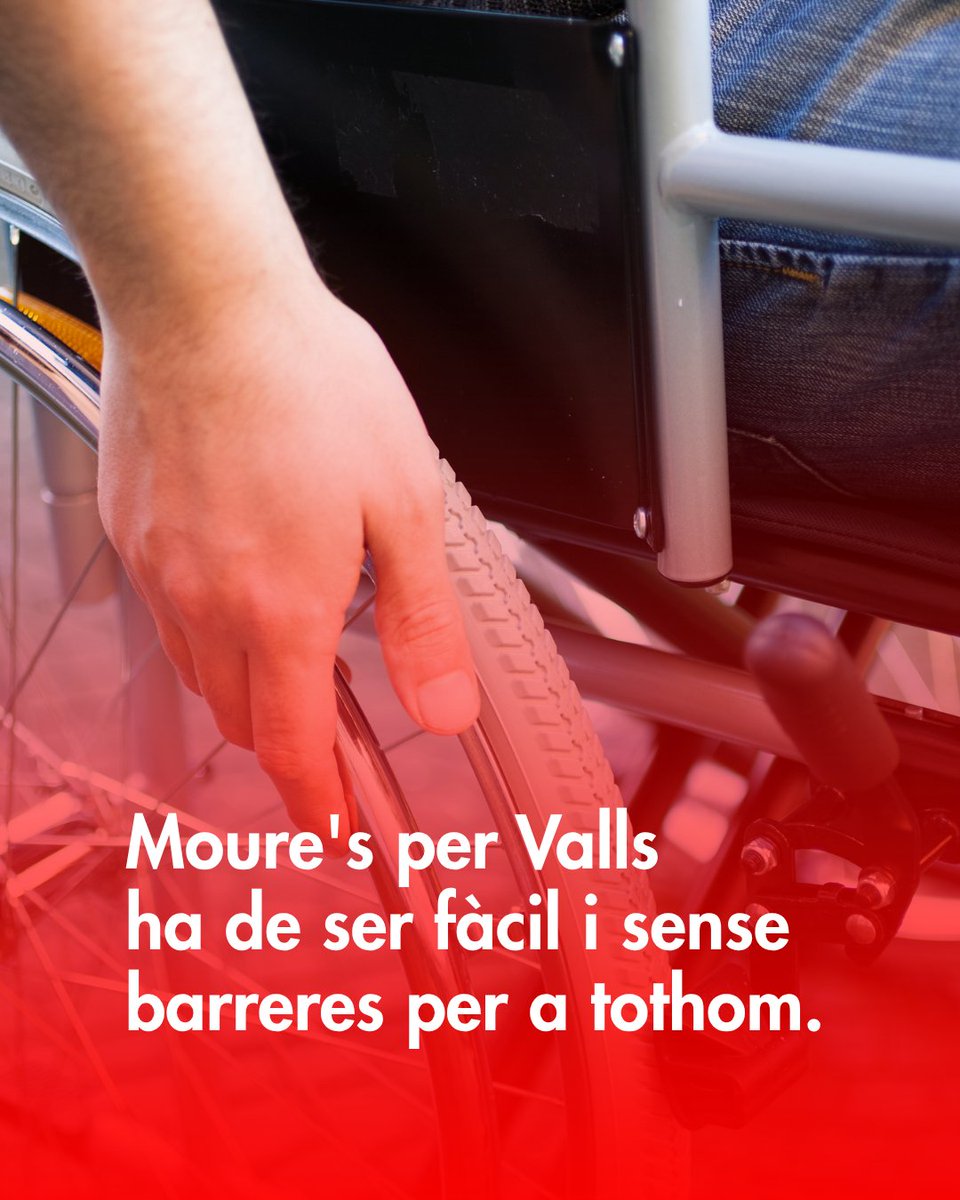 PSC_VALLS's tweet photo. Moure's per la nostra ciutat no pot ser un obstacle diari.

Des del PSC vam aconseguir aprovar per unanimitat el Pla d'Accessibilitat, però la feina no acaba als plens municipals: ara cal executar-lo.❤️ https://t.co/REYQ8Qc69z