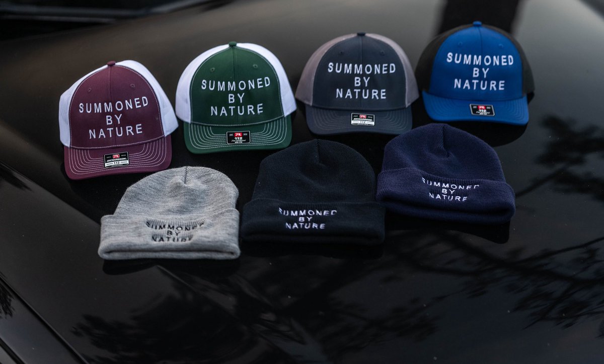 summonedbynat7's tweet photo. enjoying the great outdoors, or attending a football game, a trucker hat or beanie from Summoned by Nature is an easy way to add some pizazz. Get yours today by contacting us directly on any social platform and get in the Fall mood.

#Fall #beanies #truckerhats #summonedbynature https://t.co/pSEAsn4acR