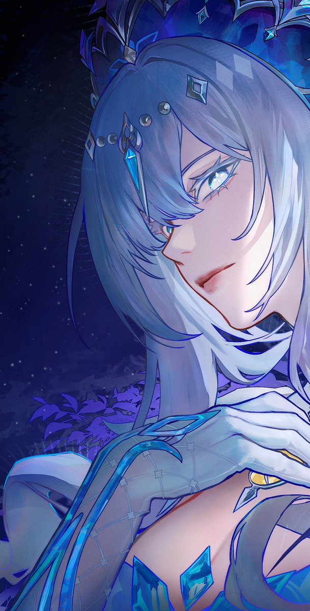 srro_yo's tweet photo. The Queen of Snezhnaya. A heart frozen by grief, a will that refuses to
bend. The Tsaritsa awaits. 

Time to celebrate Genshin’s 6th Anniversary! Download via my bio and redeem DU0HJ5VA00BM for 60 Primogems + 5 Adventurer’s Experience! #GenshinImpact #GenshinSnezhnaya #StoriesOfFrostSnow