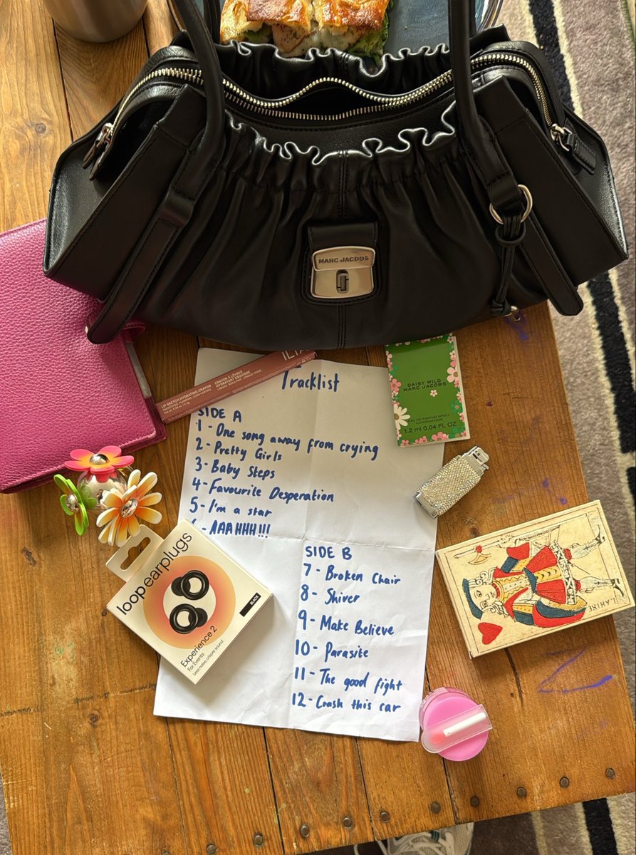 PopCrave's tweet photo. Rachel Chinouriri revealed the tracklist for new album ‘I think I spoke too soon’ in a bag she “lost” for fans to find. 

Out October 16. https://t.co/SZ8DCFruHI