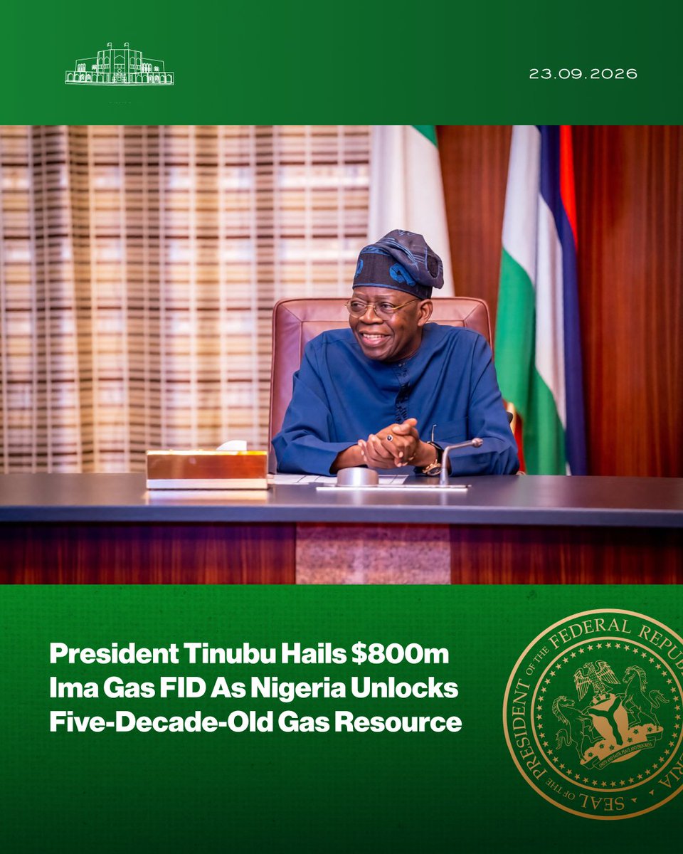 NGRPresident's tweet photo. President Tinubu Hails $800m Ima Gas FID As Nigeria Unlocks Five-Decade-Old Gas Resource. https://t.co/PGpwtLGr5y