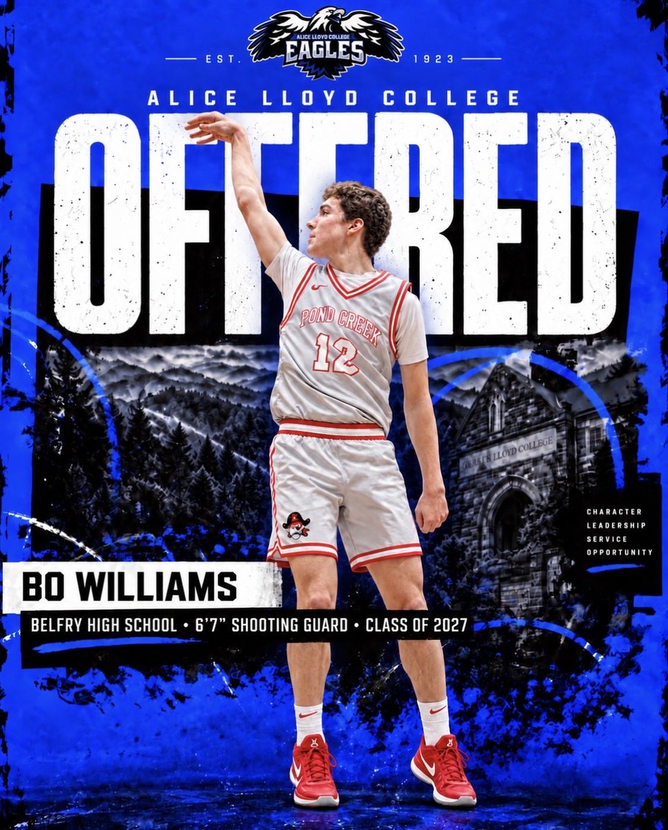 bhsbasketball1's tweet photo. The work never goes unnoticed! Congratulations to @Bo_Williams__ on earning his first college offer from Alice Lloyd College. 📈🔵 @CoachBrentPerry @1CoachScotty_ @KYINhoops @PrepHoopsKY https://t.co/9kOlvlo4nz