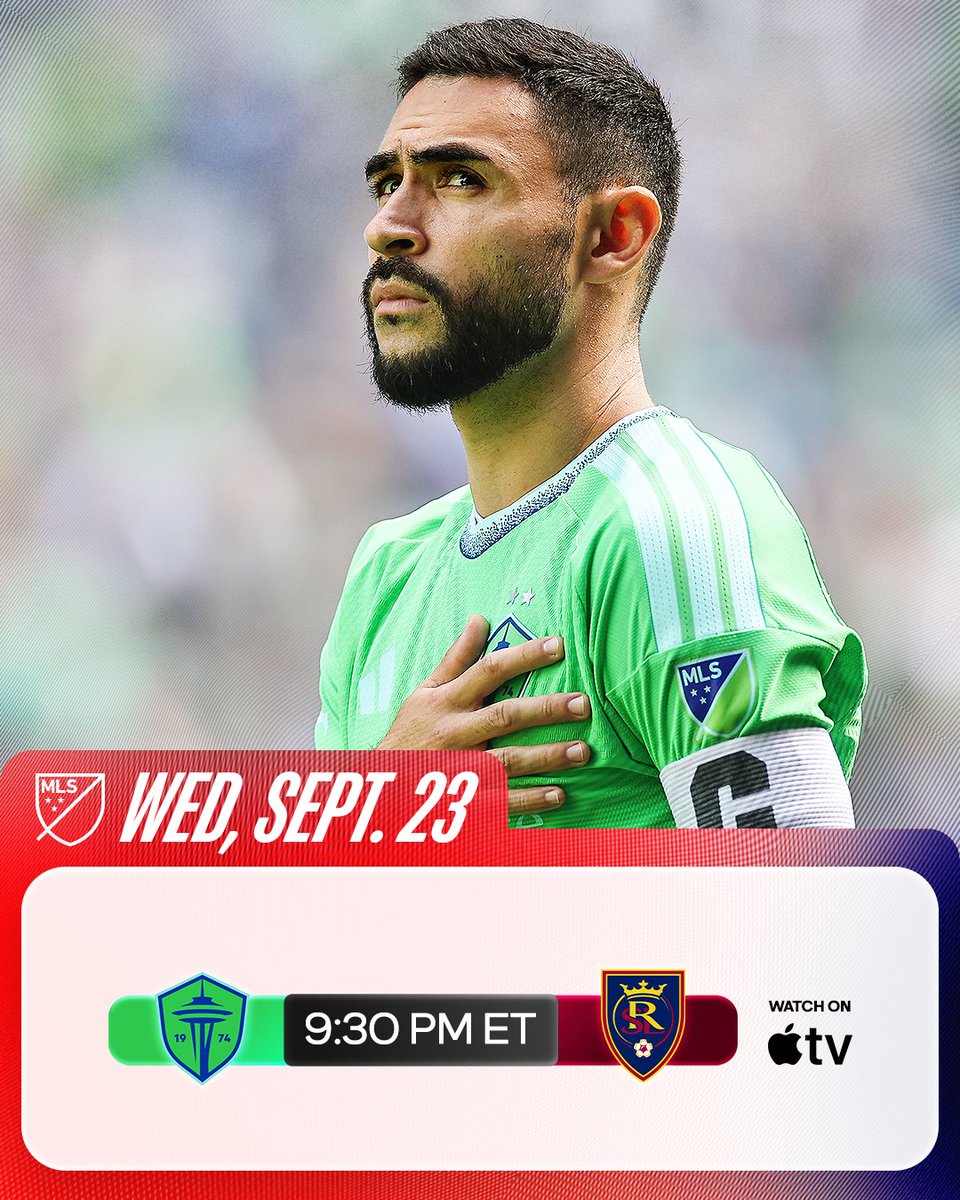 Midweek madness. 💪

@​SoundersFC hosts @​realsaltlake at 9:30pm ET on Apple TV. 📺 
 [📷](https://pbs.twimg.com/media/HS6CWwqXMAA_2D7.jpg) https://pbs.twimg.co