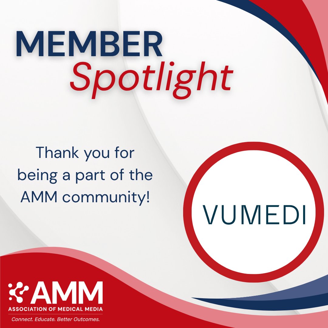 AMMUpdates's tweet photo. VuMedi is a healthcare video education platform supporting medical education &amp; clinical learning across specialties. We’re proud to have them as part of AMM &amp; look forward to their continued engagement with our members &amp; industry! https://t.co/9mwlDui0oe

#AMM #MedicalMedia https://t.co/WPJYXh1daH
