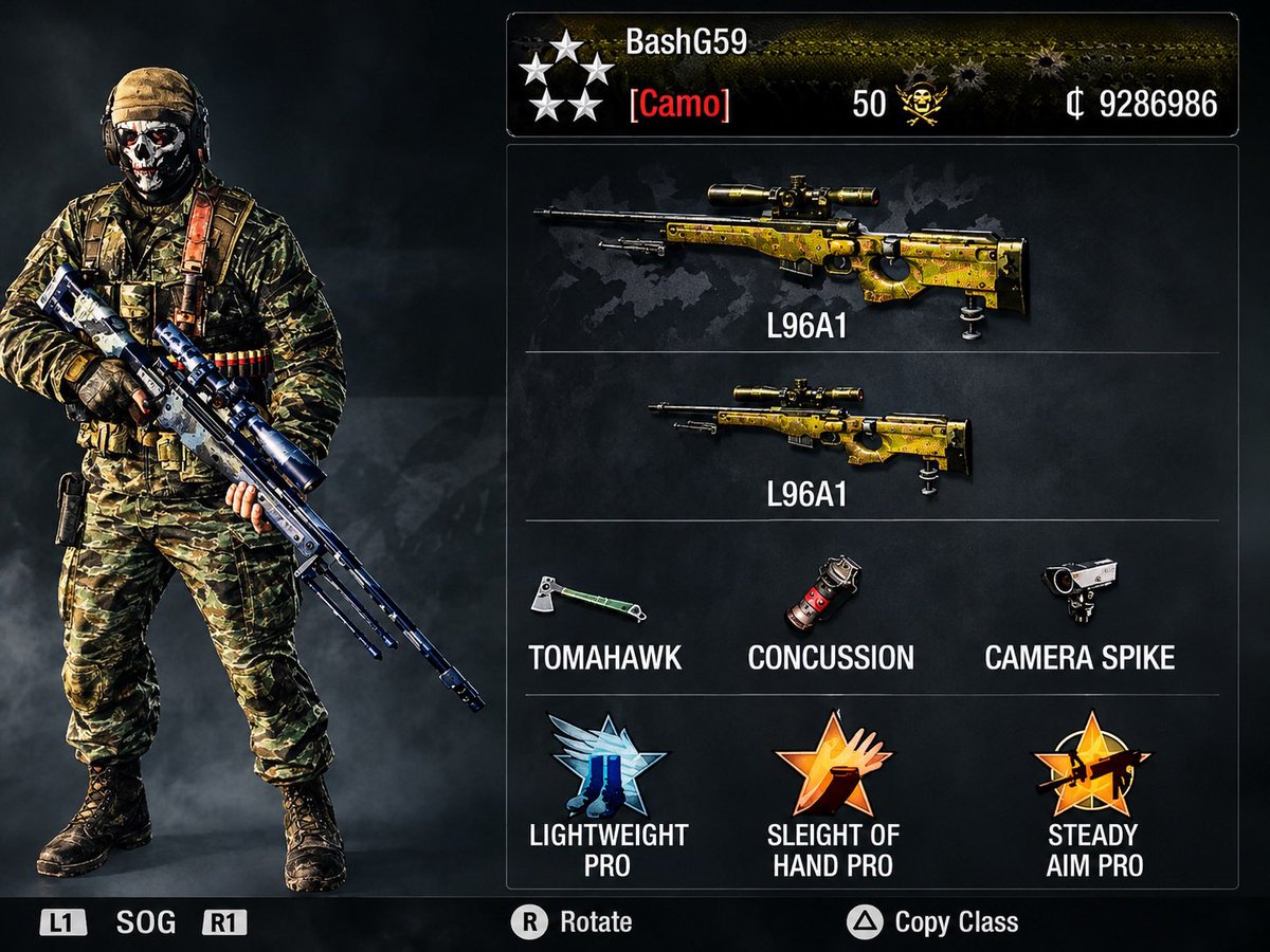 rellzilla's tweet photo. doing Black Ops 1 &amp; Black Ops 2 ports max prestige/unlock all, DM me. 

BO1 Overkill classes available too

bo1/bo2 chall https://t.co/hS69twBpaT