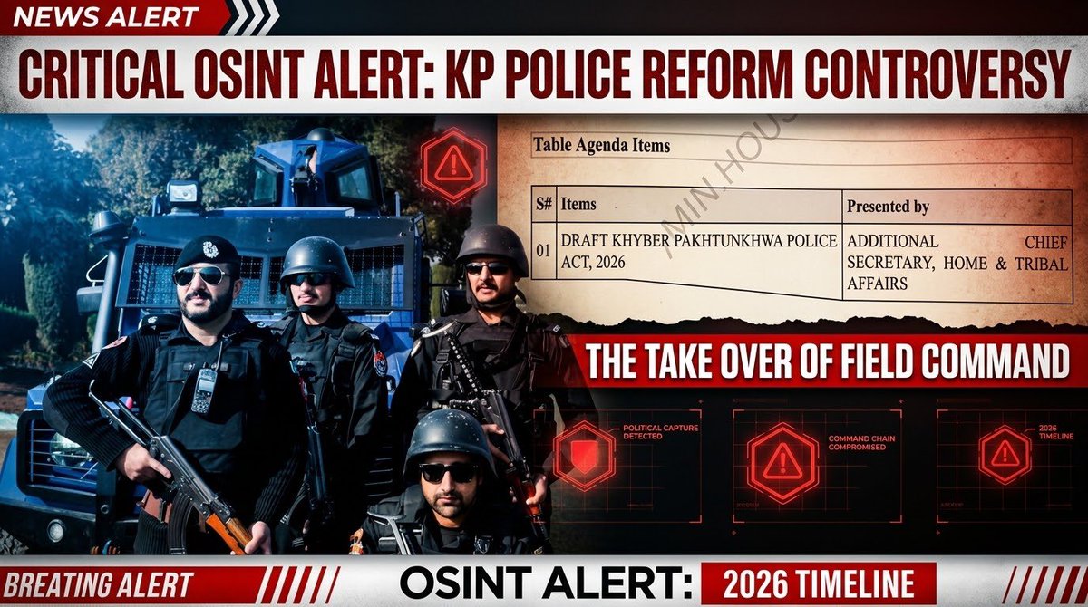 Urgent Concern: PTI's Moves Could Erode KP Police's Independence and National Security