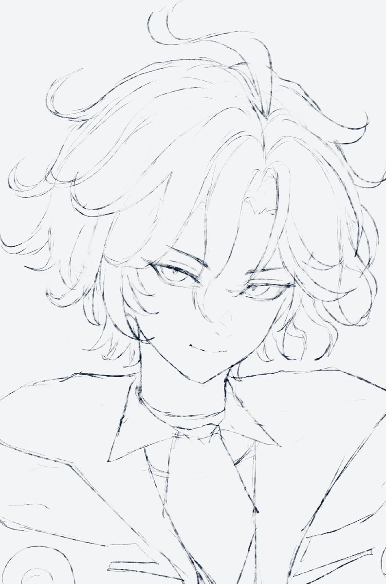 aromuromu66's tweet photo. ミティヤくんの髪描くの難かしい https://t.co/0ow12bBfDM