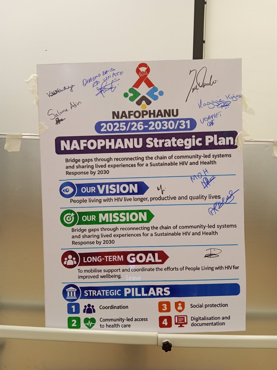 VictoriaKatamba's tweet photo. 1/2 Today, #NAFOPHANU2026 shares four key reports: Annual Performance, National Stigma Index, HIV care integration across 20 facilities, and district implementation experiences.

#HomeOFChampians https://t.co/C6D1O89iGU