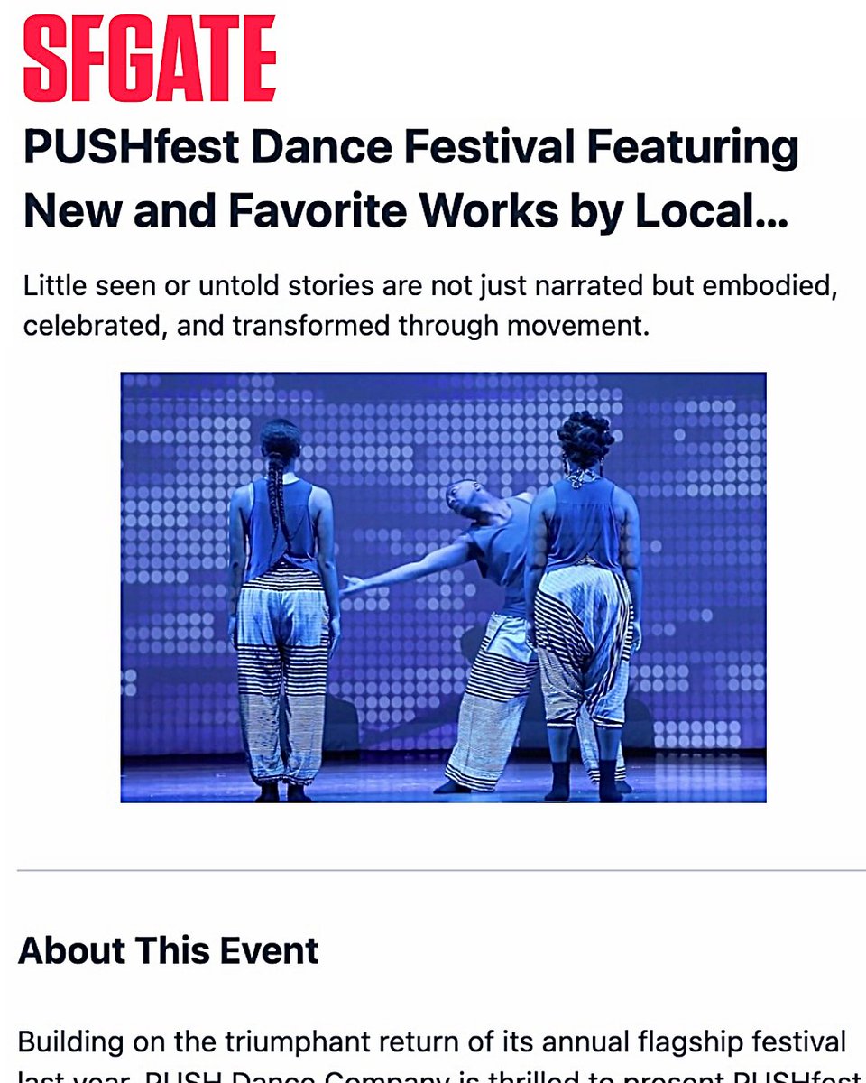 pushdance's tweet photo. PUSHfest is in the press! 🎉 Hear Raissa Simpson &amp; Ashley Gayle on Wanda's Picks. 

Oct 3–4, 447 Minna St, SF.
🎟️ https://t.co/TNZV34bBDL

🎙️ https://t.co/asEgQD9hCs

#PUSHfest https://t.co/Tnh10EKCn7
